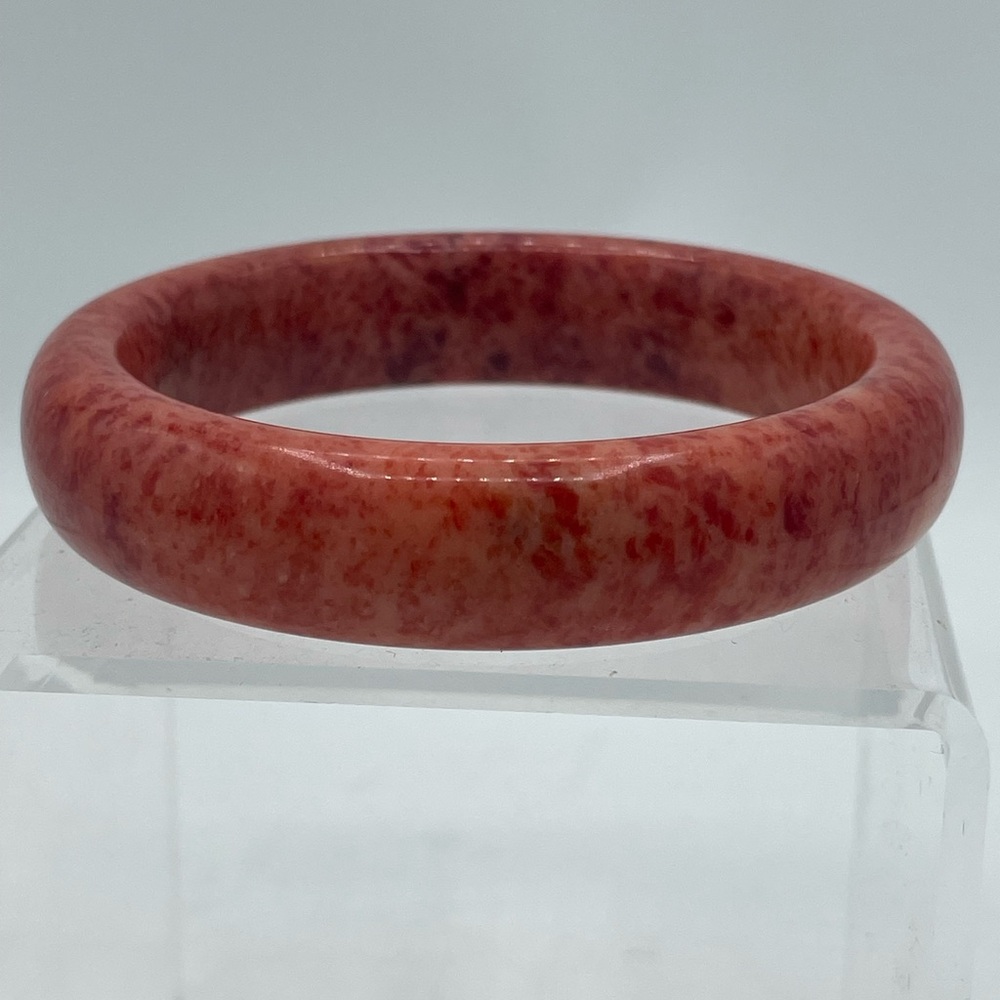 Red Agate Quartz Bangle Bracelet